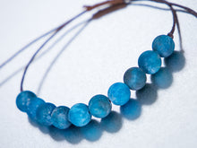 Load image into Gallery viewer, Apatite 10 Breaths Bracelet, Breathe Anxiety Calming Bracelet Gift for her, Calming Care Gift, great for unisex adults