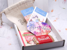 Load image into Gallery viewer, Rose Pink Opal Stone Bracelet Gift for Her 10 Breaths, Breathe Bracelet Letter Box Care Pack in beautiful tones of pinks with special touches