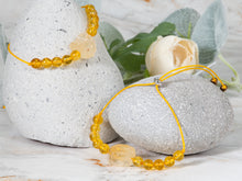 Load image into Gallery viewer, Anxiety Bracelet with Citrine stones for anxiety, stress, meditation, Citrine nugget bracelet, Happy Gift, Unique gift for her, Breathe Bracelet