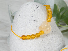 Load image into Gallery viewer, Anxiety Bracelet with Citrine stones for anxiety, stress, meditation, Citrine nugget bracelet, Happy Gift, Unique gift for her, Breathe Bracelet
