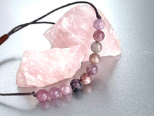 Load image into Gallery viewer, Lepidolite 10 Breaths Anxiety Bracelet , Calming and Stress busting, Makes a great gift, beautiful unique semi precious stone