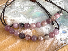 Load image into Gallery viewer, Lepidolite 10 Breaths Anxiety Bracelet , Calming and Stress busting, Makes a great gift, beautiful unique semi precious stone