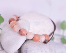 Load image into Gallery viewer, Peach Aventurine Anxiety Bracelet - Breathe Bracelet, Mental Health, Pantone colour of the Year 2024