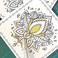 Load image into Gallery viewer, Mandala Colouring Cards for Peace & Relaxation - Original Breathe Designs