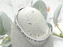 Load image into Gallery viewer, Sun, Sea, Sand... Hand Stamped, Hammered or Texturised Aluminium Cuff Bracelet (2)