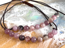 Load image into Gallery viewer, Lepidolite 10 Breaths Anxiety Bracelet , Calming and Stress busting, Makes a great gift, beautiful unique semi precious stone