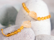 Load image into Gallery viewer, Anxiety Bracelet with Citrine stones for anxiety, stress, meditation, Citrine nugget bracelet, Happy Gift, Unique gift for her, Breathe Bracelet