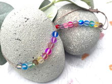 Load image into Gallery viewer, Unicorn Mystic Aura Quartz 10 Breaths Bracelet – Mindfulness & Calm with Every Colorful Breath