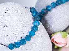 Load image into Gallery viewer, Apatite 10 Breaths Bracelet, Breathe Anxiety Calming Bracelet Gift for her, Calming Care Gift, great for unisex adults