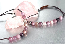 Load image into Gallery viewer, Lepidolite 10 Breaths Anxiety Bracelet , Calming and Stress busting, Makes a great gift, beautiful unique semi precious stone