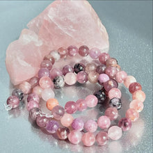 Load image into Gallery viewer, Lepidolite 10 Breaths Anxiety Bracelet , Calming and Stress busting, Makes a great gift, beautiful unique semi precious stone