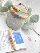 Load image into Gallery viewer, Pastel Ombre Glass Bead 10 Breaths Bracelet, Mindfulness Jewellery