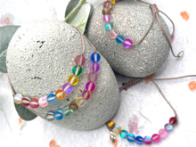 Load image into Gallery viewer, Unicorn Mystic Aura Quartz 10 Breaths Bracelet – Mindfulness & Calm with Every Colorful Breath