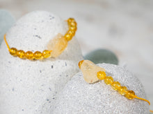 Load image into Gallery viewer, Anxiety Bracelet with Citrine stones for anxiety, stress, meditation, Citrine nugget bracelet, Happy Gift, Unique gift for her, Breathe Bracelet