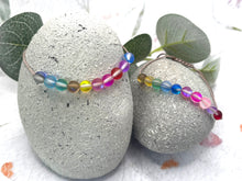 Load image into Gallery viewer, Unicorn Mystic Aura Quartz 10 Breaths Bracelet – Mindfulness & Calm with Every Colorful Breath