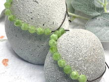 Load image into Gallery viewer, 10 Breaths Bracelet Natural Grade A Peridot 8mm Beads Healing Crystal Jewellery Calming Meditation Bracelet August Birthstone Gift