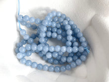 Load image into Gallery viewer, Angelite Bracelet, Baby Blue Breathe Bracelet, Bracelet for calming Anxiety and Stress, Angelite Semi Precious Stone Jewellery