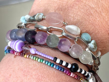 Load image into Gallery viewer, Larimar and Rose Quartz Bracelet