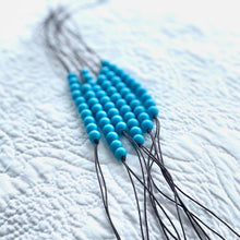 Load image into Gallery viewer, . Limited Edition Marine, Turquoise Blue, Vintage Blue French Glass Bracelet