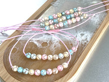 Load image into Gallery viewer, Tibetan Agate - Pastel Hues perfect Girly Girl gift with pink cotton thong