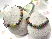 Load image into Gallery viewer, Breathe Harmony Bracelet, 10 Breaths Rainbow Gemstone Bracelet