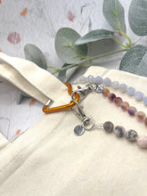 Load image into Gallery viewer, Gemstone Breathwork Dangle – 10 Breaths Meditation Keychain