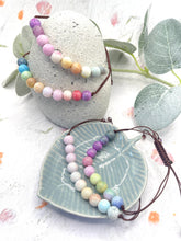 Load image into Gallery viewer, Pastel Ombre Glass Bead 10 Breaths Bracelet, Mindfulness Jewellery