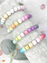 Load image into Gallery viewer, Pastel Ombre Glass Bead 10 Breaths Bracelet, Mindfulness Jewellery