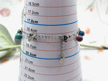 Load image into Gallery viewer, 10 Breaths Chain & Dangle Stone Bracelet, Mindfulness Jewellery for stress and anxi3ty
