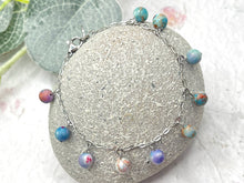 Load image into Gallery viewer, 10 Breaths Chain & Dangle Stone Bracelet, Mindfulness Jewellery for stress and anxi3ty