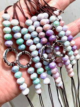 Load image into Gallery viewer, Breathe 10 Breaths Bracelet for Mindfulness, Anxiety and Stress Relief, plain or with Central silver tone circle.