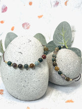 Load image into Gallery viewer, Ocean Jasper Bracelet Anxiety & Stress Gift Mindfulness Breathing Bracelet Calming Crystal Jewellery 10 Breaths Bracelet
