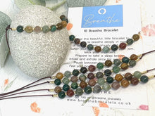 Load image into Gallery viewer, Ocean Jasper Bracelet Anxiety & Stress Gift Mindfulness Breathing Bracelet Calming Crystal Jewellery 10 Breaths Bracelet