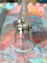Load image into Gallery viewer, Aluminium Hand-stamped Rings, Breathe Rings
