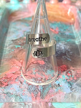 Load image into Gallery viewer, Aluminium Hand-stamped Rings, Breathe Rings