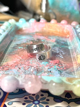Load image into Gallery viewer, Aluminium Hand-stamped Rings, Breathe Rings
