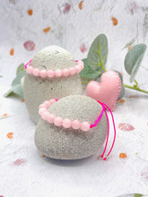 Load image into Gallery viewer, Rose Quartz 10 Breaths Bracelet, Healing Crystal for Love, Calm and Self-Care