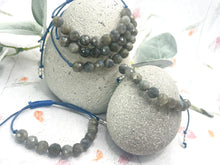 Load image into Gallery viewer, Labradorite Crystal Bracelet for Stress Relief, Transformation & Positive Energy