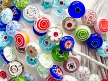 Load image into Gallery viewer, Beautiful Petite Millefiori or Murano Glass Beaded 10 Breaths Bracelet, Breathe Bracelet, Floral Beads from Italian origin, handmade jewellery