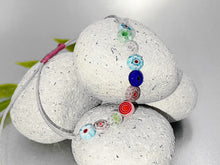 Load image into Gallery viewer, Beautiful Petite Millefiori or Murano Glass Beaded 10 Breaths Bracelet, Breathe Bracelet, Floral Beads from Italian origin, handmade jewellery