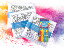 Load image into Gallery viewer, Thank You Colouring Cards for Kids - Christmas Gratitude Cards - Educational Stocking Stuffer or Filler with Optional Colour felt Markers