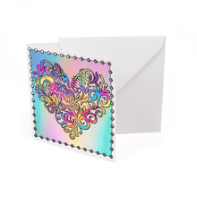 Load image into Gallery viewer, An Example of a coloured in card using inks