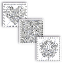 Load image into Gallery viewer, The Breathe PRINT YOUR OWN Blank Colouring In Cards for Peace, Calm and Relaxation, Colour in your own cards, Greeting cards, DIGITAL DOWNLOAD