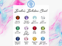 Load image into Gallery viewer, NEW!!!! Birthstone, Coloured Zirconia, Aluminium Rings by BREATHE