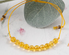 Load image into Gallery viewer, Citrine Semi Precious Stone Bracelet, Summer sun, Breathe Bracelet ~ππ Citrine ππ~
