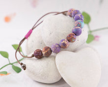 Load image into Gallery viewer, Imperial Jasper, Anxiety Calming, Stress Relief Jewellery, Breathe Bracelet, 10 Breaths Bracelet