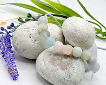 Load image into Gallery viewer, Morganite Semi Precious Stone Anxiety Calming Bracelet, Gentle, Calming, beautifull pastel colour bracelet