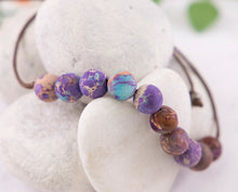 Load image into Gallery viewer, Imperial Jasper, Anxiety Calming, Stress Relief Jewellery, Breathe Bracelet, 10 Breaths Bracelet