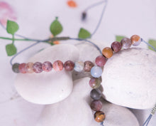 Load image into Gallery viewer, Matte Marine/Ocean Agate, Semi Precious Stone Breathe Bracelet, Gift Bracelet