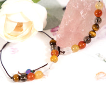 Load image into Gallery viewer, C@ncer Support Bracelet, Semi Precious Stone Support Bracelet for Cancer Patients, 10 Breaths Bracelet